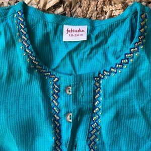 Kids blue kurta shirt